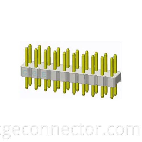 Double row inline plug DIP VerticalType Connector